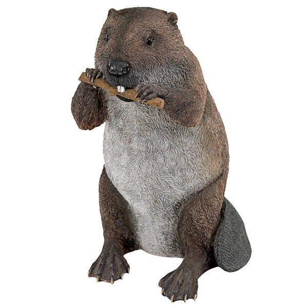 Dam Building Beaver Animal Statue